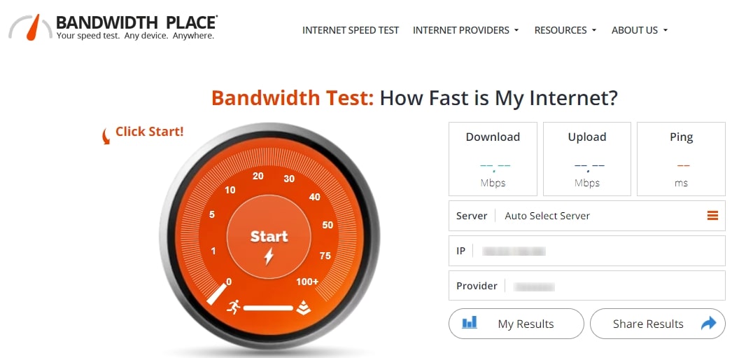 Bandwidth Test