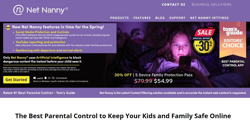 net nanny parental control program