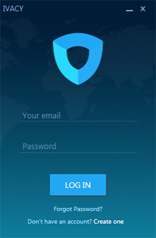 Ivacy VPN interface